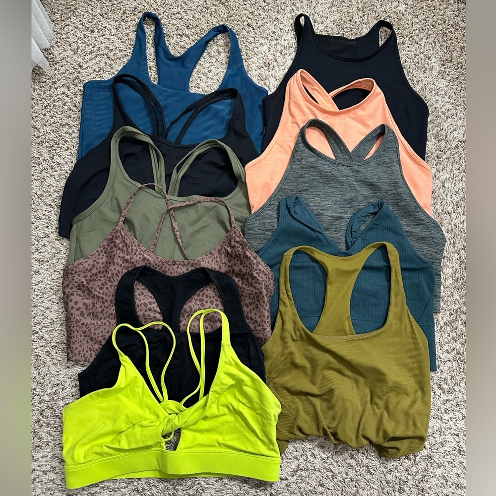 Longline Sports Bras and Tanks/Crops